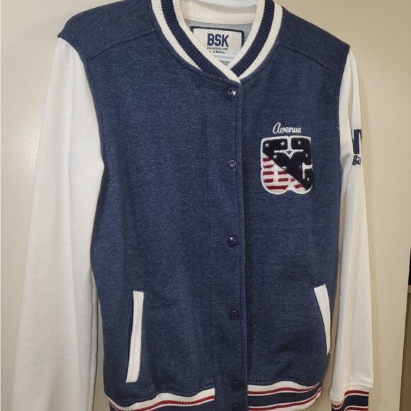 Bershka patched varsity jacket L - Picture 1 of 5